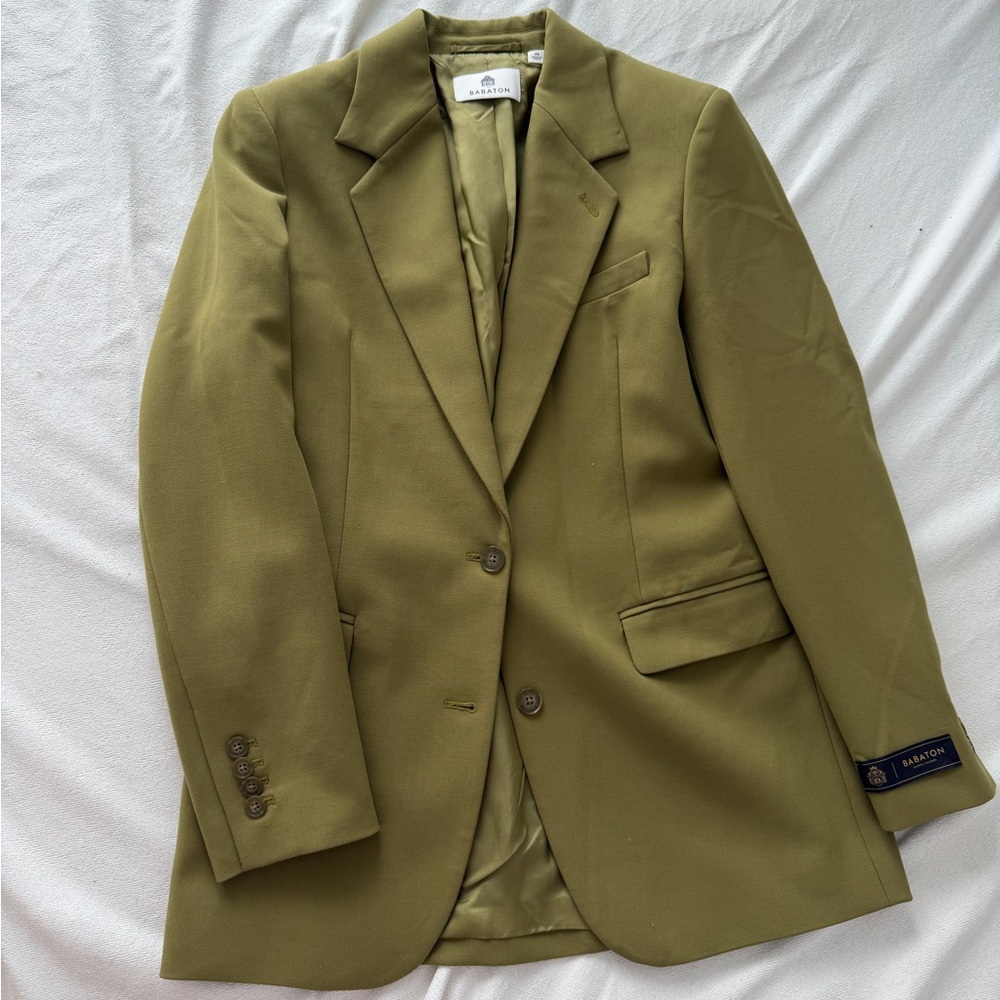 Babaton Aritzia Set Agency Pant and Blazer khaki green Size 2 XS-S
